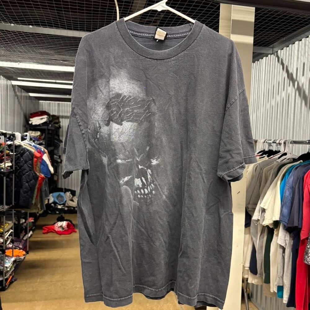 Vintage Y2K Marvel Comics Mad Engine Ghost Rider Black Graphic T-Shirt Size 2XL